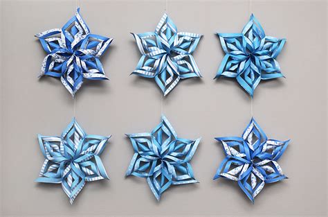 3d Paper Snowflake Kids Crafts Fun Craft Ideas
