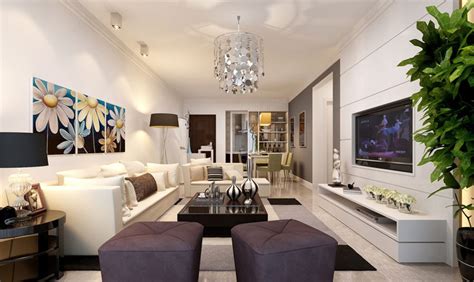 Interior Design For Rectangular Living Room