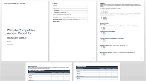 Competitor Analysis Template Excel For Small Business EzowoTools