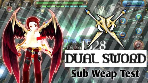 Toram Online Dual Sword Sub Weapon Test Youtube