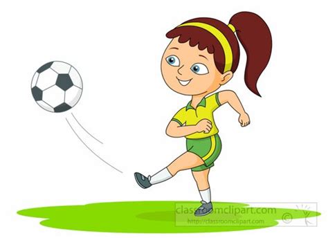 Girl Playing Soccer Clipart Free Download On Clipartmag
