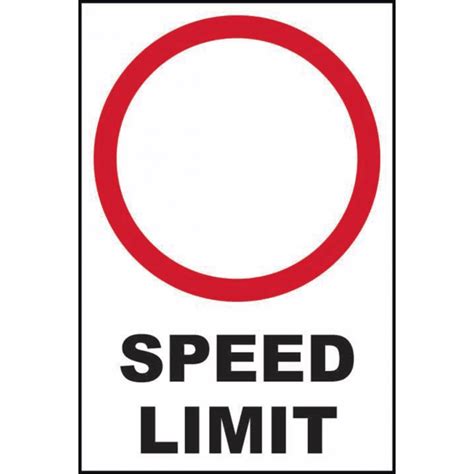 Blank Speed Limit Sign 3mm Foamed Pvc Board 400mm X 600mm Rsis