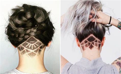 Stars wie anne hathaway & miley cyrus beweisen wie weiblich und vielseitig das styling für kurzhaafrisuren sein. Undercut mit rasiertem Muster | Frisuren, Frisur undercut ...
