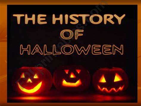 Esl English Powerpoints The History Of Halloween