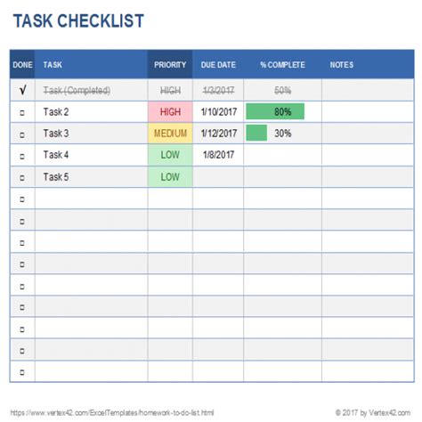 Task List Templates 10 Free Printable Word Excel Pdf Formats Vrogue