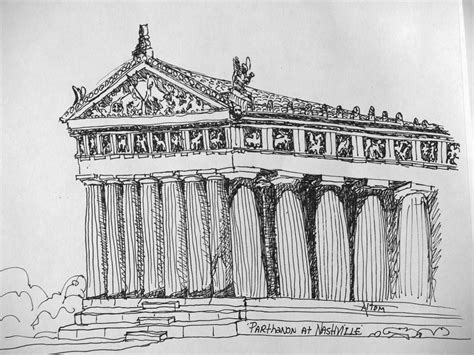 Parthenon Drawing At Explore Collection Of