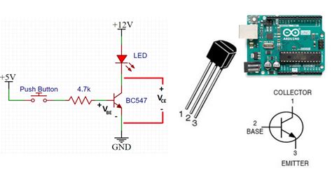 How To Use The Bc547 Transistor Npn With Examples Diy Engineers