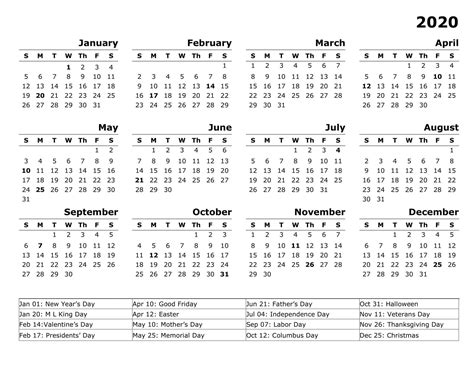 B S F Calendar 2020 Calendar Printables Free Templates