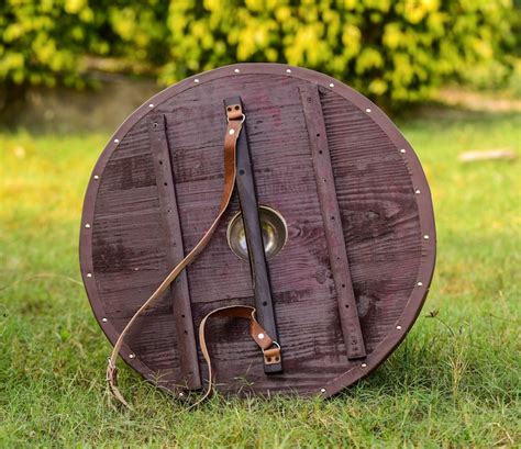 Custom Medieval Viking Shield Mjolnir Carved Viking Shield Etsy