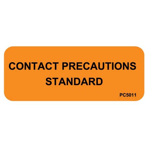 Contact Precautions Standard Labels 2 14 X 78 United Ad Label