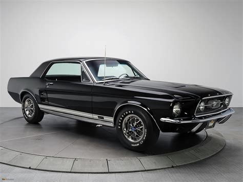 1967 Black Mustang Wallpaper