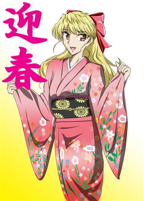 Safebooru 1girl Blonde Hair Bow Gentoku Gradient Gradient Background Hair Bow Highres Japanese