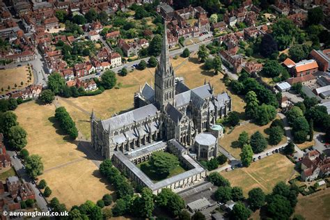 Aeroengland Aerial Photograph Of Salisbury Cathedral Wiltshire