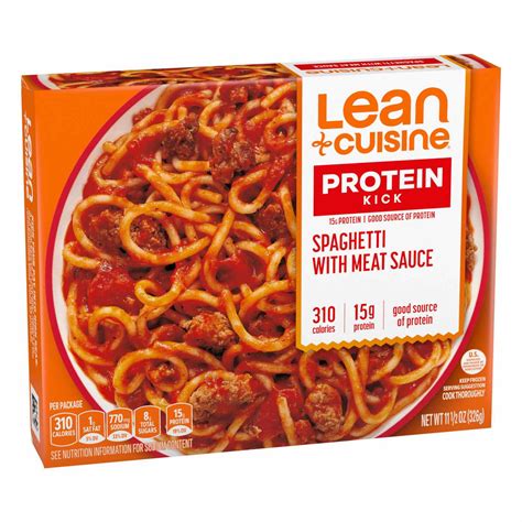Lean Cuisine Protein Kick Spaghetti With Meat Sauce Shop Entrees