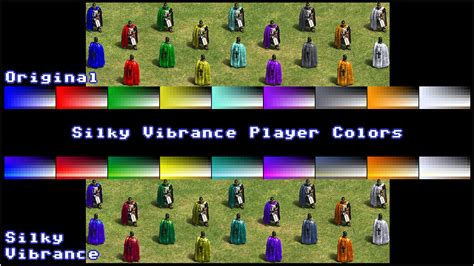 Mod Silky Vibrance Player Colors Ii Modding Age Of Empires Forum