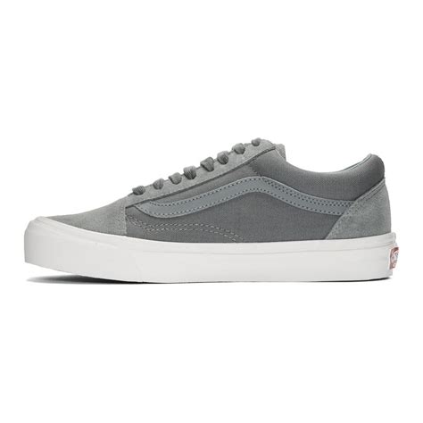 Vans Suede Grey Og Old Skool Lx Sneakers In Gray For Men Lyst