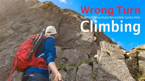Wrong Turn When A Scottish Mountain Scramble Ends In A Climb Youtube