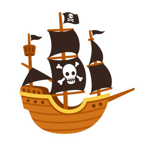 Drawing Of A Old Pirate Ships Illustrations Royalty Free Vector