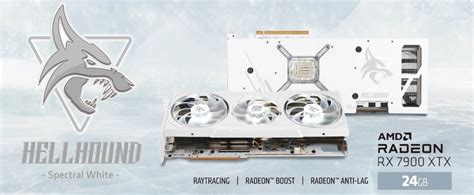 Powercolor Radeon Rx 7900 Xtx Hellhound را با طرح رنگ سفید عرضه کرد