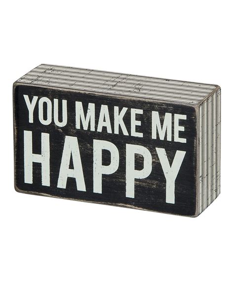 Loving This Make Me Happy Wall Sign On Zulily Zulilyfinds Wall