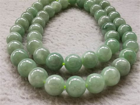 Natural Burma Jadeite Round 6mm 8mm 10mm Green Gemstone Beads Etsy Canada