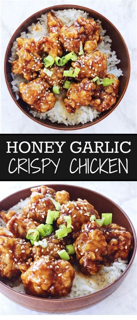 Chinese Honey Garlic Crispy Chicken