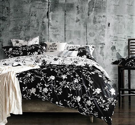The mood of a black and white bedroom all depends on how you style it. Black and White Bedding Sets That Will Make Your Room Look ...