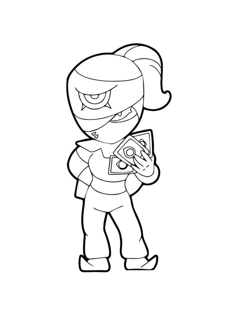 Free Tara Brawl Stars Coloring Pages Download And Print Tara Brawl