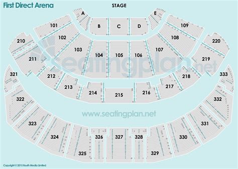 First Direct Arena Leeds Seating Plan