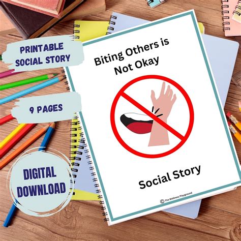 Social Story To Teach Kids No Biting Social Skills Lesson Social Story