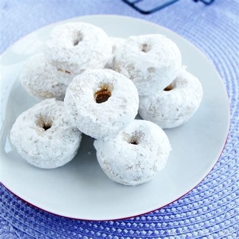 Baked Mini Powdered Donuts