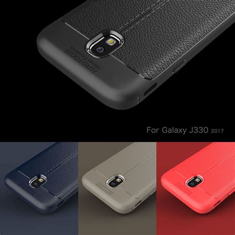 For Samsung Galaxy J3 2017 J330 Phone Case Luxury Pu Leather Soft Tpu