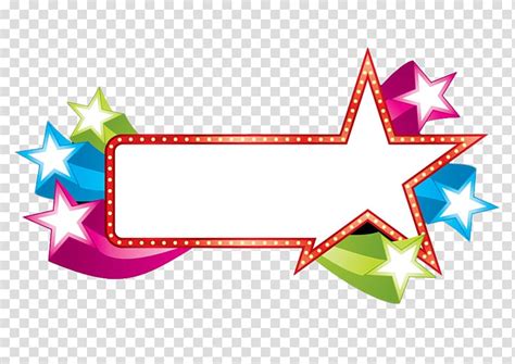 Red And White Stars Star Colored Stars Border Transparent