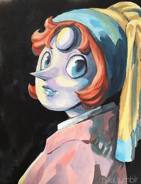 Girl With A Pearl Forehead Oil On Canvas C Steven Universe Know Your Meme