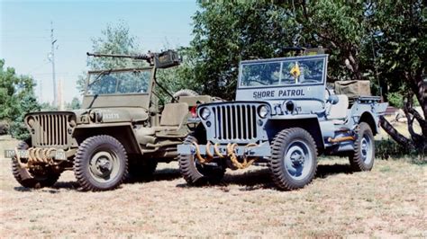 Iconic Historic Military Vehicle Wwii Ford Gpw And Willys Mb 14 Ton