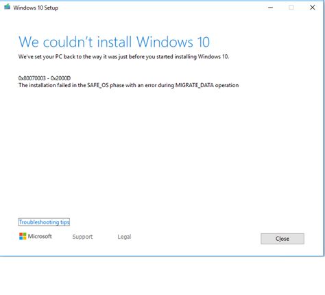 Windows 10 Feature Update To Version 1903 Fails With Error Code 0x80070003