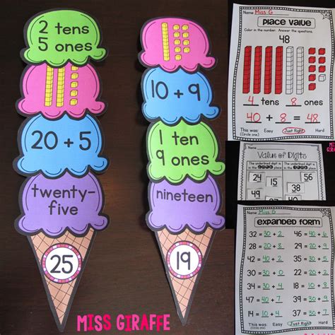 Miss Giraffes Class First Grade Math Ideas For The Entire Year