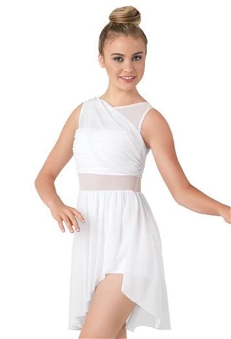 Mesh Inset Drapped Mesh Wrap Dress Balera™ Costumes De Danse