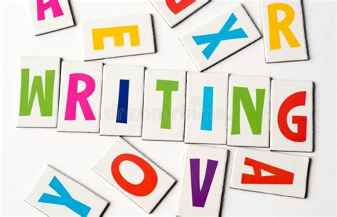 Word Writing Made Of Colorful Letters Stock Image Image Of Learning