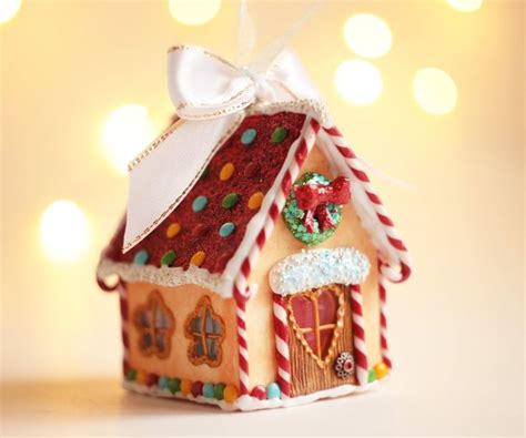 Gingerbread House Ornament Gingerbread Decorations Christmas Etsy