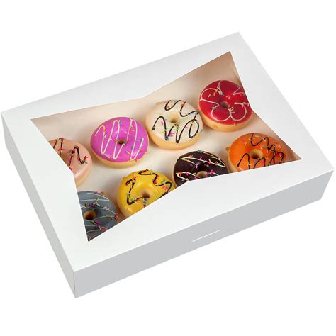 Buy 15 PACK White Pastry Bakery Box 16x11x2 75inch Large Donuts Muffins
