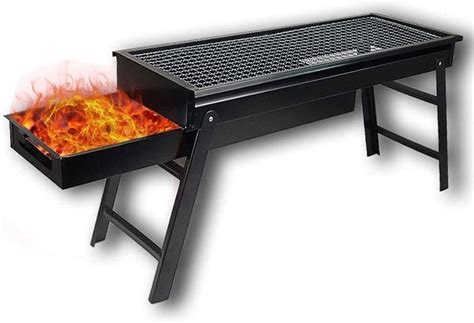New Large Folding Bbq Barbecue Portable Charcoal Grill 6c001 Uncle