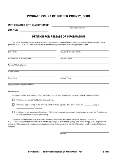 Adult Adoption S 2004 2024 Form Fill Out And Sign Printable Pdf