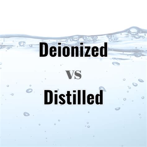 is deionized water the same as distilled water tontio