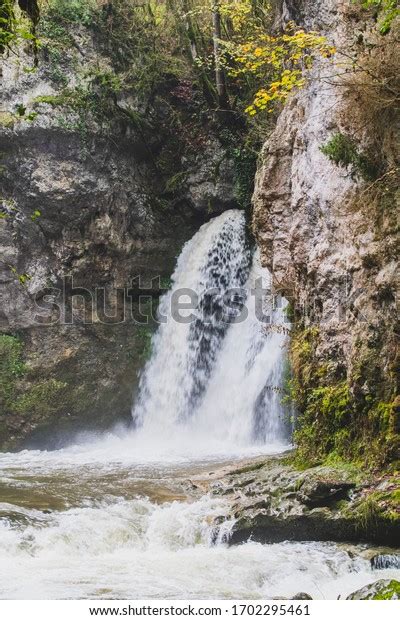 Venoge Waterfall Fall Canton Vaud Switzerland Stock Photo 1702295461