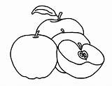 Apple Coloring Apples Printable Cartoon Basket Printing Picking Children Bestcoloringpagesforkids Clipart sketch template