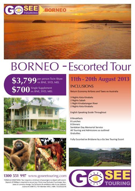 Borneo Escorted Tour Go See Touring