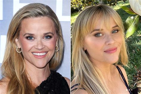 Reese Witherspoon Debuts New Blonde Bangs