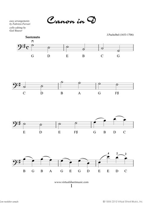 Valentine Sheet Music For Cello Solo For Beginners Cello Sheet