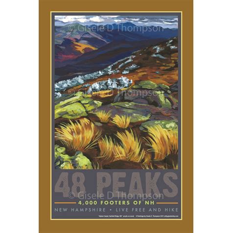 48 Peaks 4000 Footers Of Nh Posters 11x17 Print Set Of 4 Sunset From